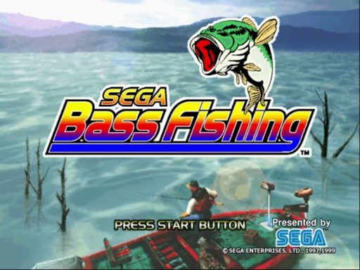 Sega Bass Fishing title screen for Sega Dreamcast